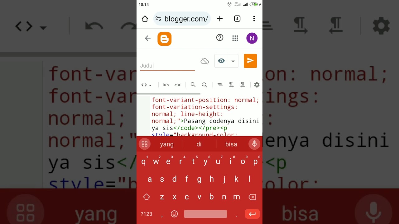 Cara Membuat Kotak Kode Script Di Postingan Blog