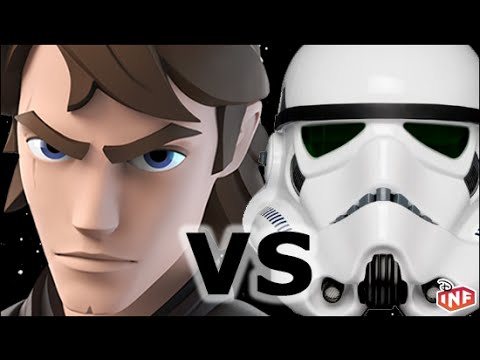 Anakin Skywalker vs Star Wars Imperial Troopers Disney Infinity