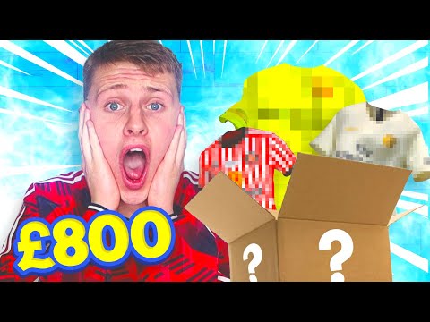 UNBOXING AN £800 FOOTBALL SHIRTS MYSTERY BOX - £10,000 SHIRT PULL?!