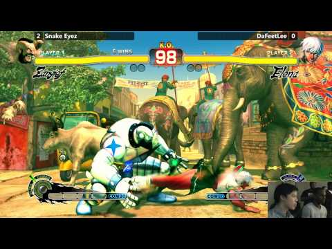 USF4 @ NEC15 Salty Suite - Snake Eyez (Zangief) vs DaFeetLee (Elena) [720p/60fps]