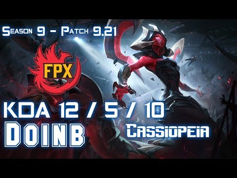 FPX Doinb CASSIOPEIA vs TRISTANA Mid - Patch 9.21 EUW Ranked