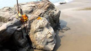 shiva head in HD 1080 on little vagator beach goa india ГОА