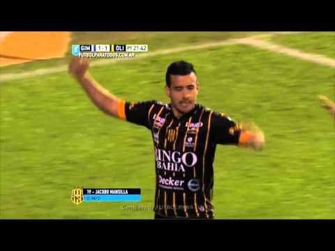 Gol de Mansilla. Gimnasia 1- Olimpo 1. Fecha 27. Primera División 2015. FPT.