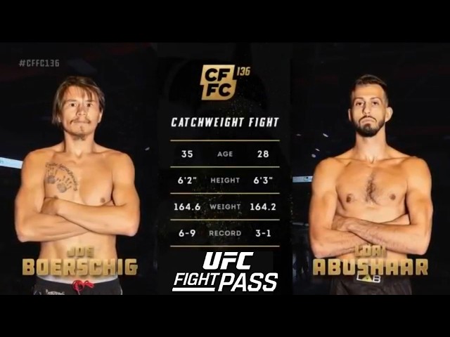Loai Abushaar vs. Joe Boerschig Full Fight | CFFC 136