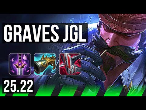 GRAVES vs QIYANA (JGL) | 13/1/4, Godlike | KR Diamond | 25.22