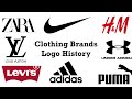 Clothing Brands Logo History