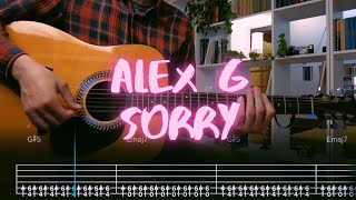 Sorry Alex G Сover / Guitar Tab / Lesson / Tutorial