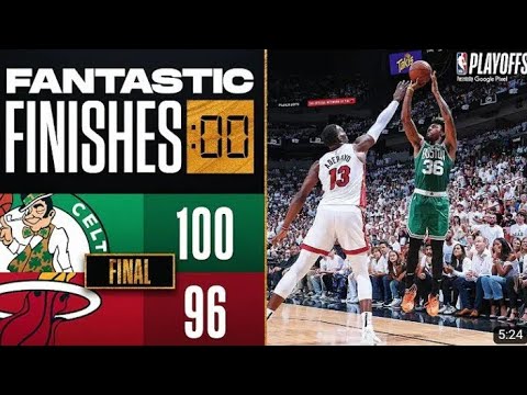 final 2:46 wild ending celtics vs heat ECF game 7. 🔥