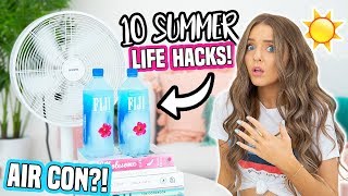 10 DIY SUMMER LIFE HACKS Everyone NEEDS To Know!