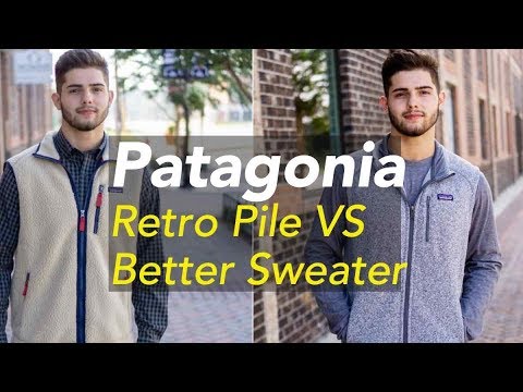 Patagonia Retro Pile Better Sweater Fleece Jacket Vest Comparison Grey