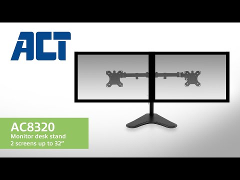 ACT Monitor arm 32", free standing, 2 monitors