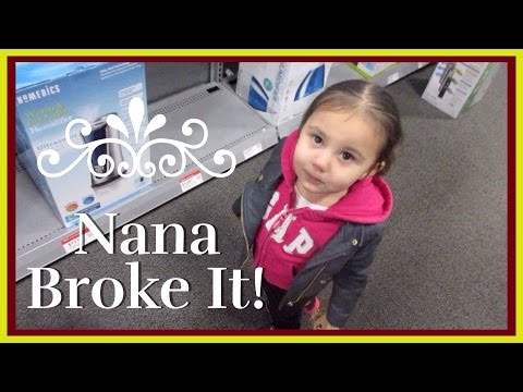 VLOGMAS 2015:  Day 1 (11/30/15) - NANA BROKE IT! Video