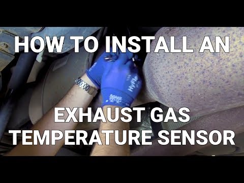 How to install an exhaust gas temperature sensor