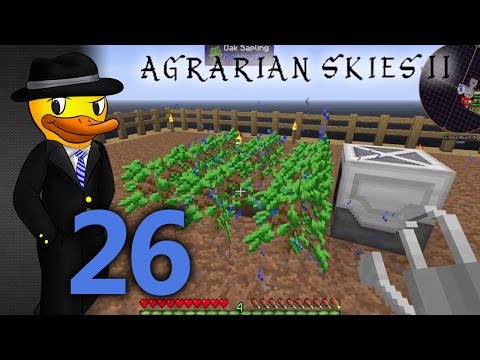 Minecraft Mods - Agrarian Skies 2 - Automated Tree Farm (e26)