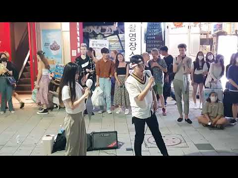 20220822 홍대 전 엠와이엠(MYM) 멤버 (Yu Kagawa 카가와 유-강신화) 합동버스킹 09 - (middle comment)중간멘트 및 멤버소개