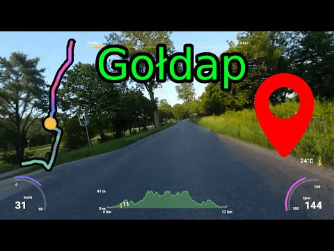 Garmin Iron Triathlon Gołdap trasa rowerowa GPS