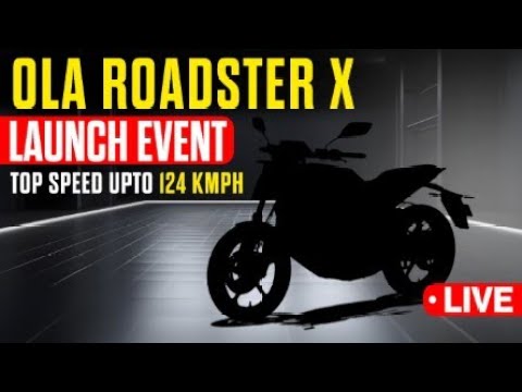 Thumbnail for LIVE | Ola Roadster X Bike Launch Event | Price starts at ₹74,999,Top speed 124 KMPH | Ola Electric by Car