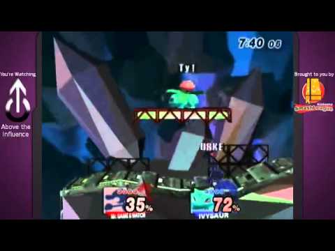 Project M - m3t (Mr. Game and Watch) vs. Ty! (Marth, Ivysaur)