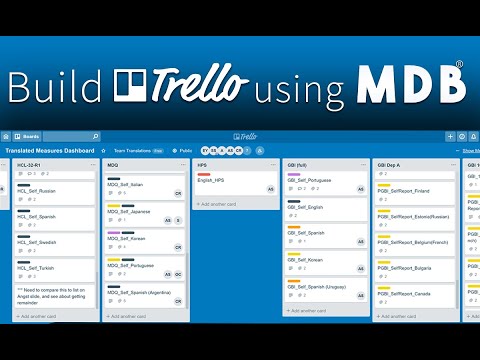 Create a Professional Management Tool Layout with MDB | Your own Trello