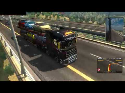 euro truck simulator 2 : from skopje to taranto (italy) via greece