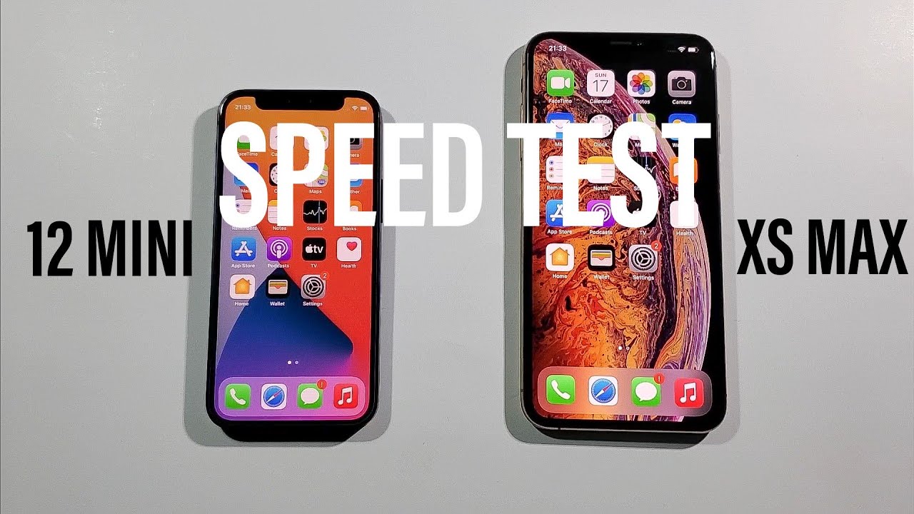 Iphone 12 Mini vs XS Max Comparison Speed Test