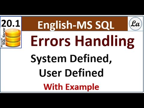 Sql Errors Handling Errors Handling In Sql