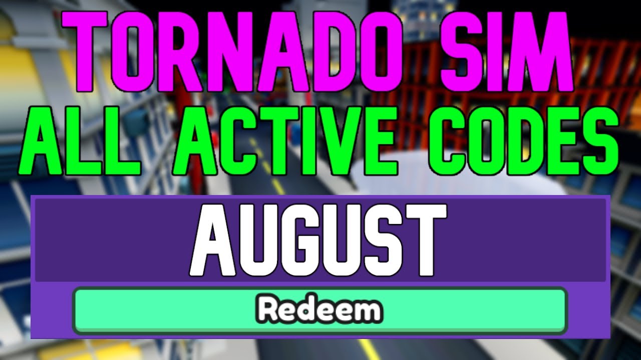 All New August 2022 Codes for ️Tornado Simulator ROBLOX WORKING Tornado Simulator Codes