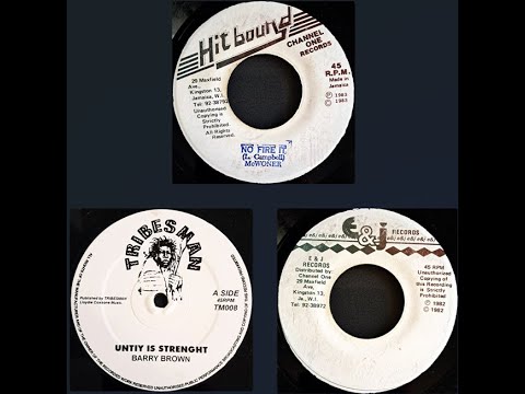 Mc Woner - No Fire It (Hitbound 1983) / Barry Brown - Unity Is Strength (Tribesman 12")