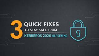 3 Quick Fixes to Stay Safe from Kerberos 2026 Hardening