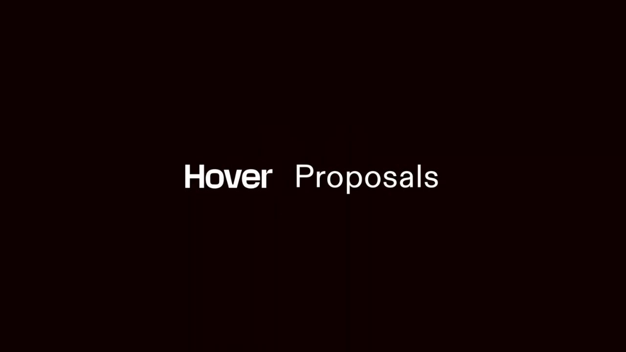 The New Hover: Proposals