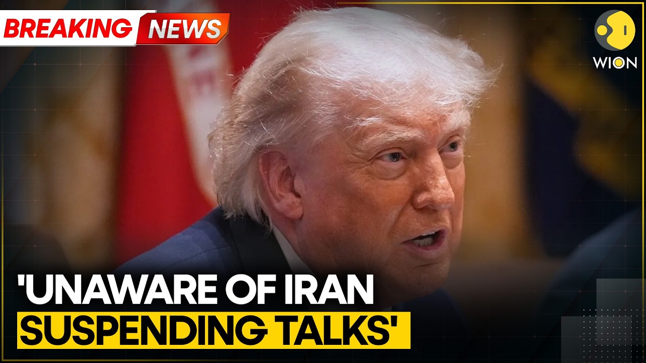 US President Tells NBC He Is Unaware of Iran Suspending Talks | WION Breaking