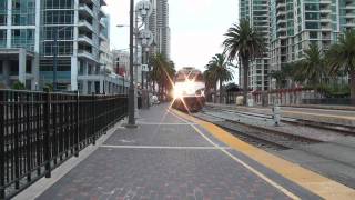 preview picture of video 'Amtrak NPCU 90230 with train 563 Departs San Diego HD'