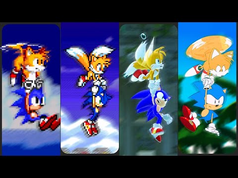 Tails Lifting Sonic Evolution