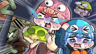 【手描き】容赦のないバケモンから逃げ惑うスバみこめっと【こまいぬ/切り抜き/Hololive】