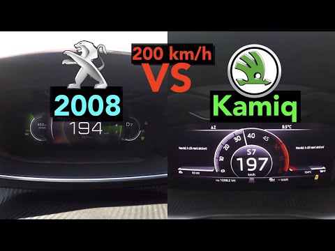 Acceleration Battle | Peugeot 2008 1.5 BlueHDI 130 vs Skoda Kamiq 1.6 TDI | 96 vs 85 kW | WINNER?