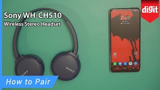Sony WH-CH510 Wireless Stereo Headset - How to Pair
