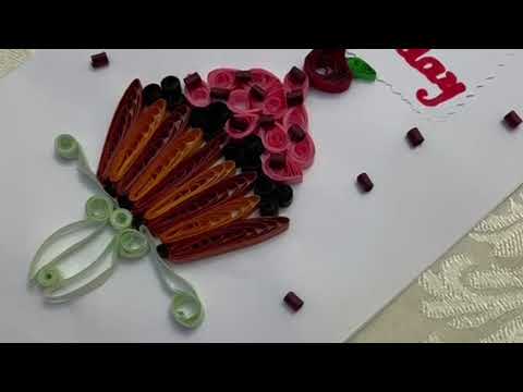 #QUILLING BIRTHDAY CARD |  QUILLING ART | Handmade birthday card | Shreshta Creations