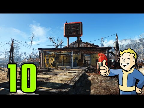 Fallout 4 Walkthrough Gameplay Part 10 - BEGINNING OUR SETTLEMENT (PC)