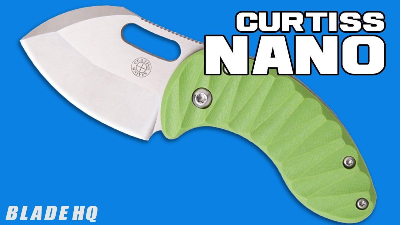 Curtiss Custom Knives Flag Nano Framelock Folder Knife Titanium (1.75" Plain)
