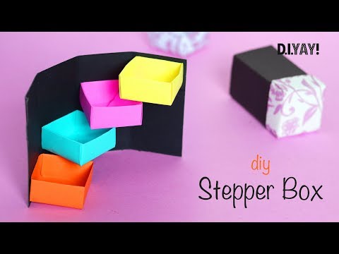 DIY Secret Stepper Box | Paper Craft | Secret Box
