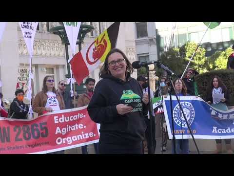 Bay Area Unions & Thousands of Workers Rally & March For Palestine In
