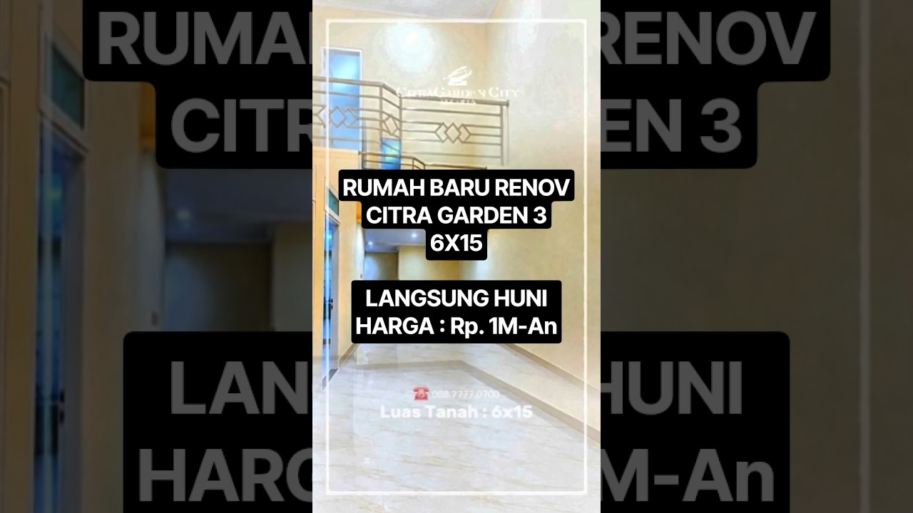 Dijual Harga Nego Rumah Baru Siap Huni ( 6X15 ) Citra Garden 3 Ext - Cengkareng, Kalideres