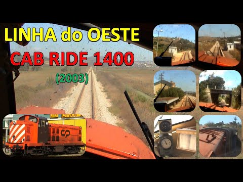 Cab Ride CP 1400 Diesel na Linha do Oeste em 2003: Regional 6421 Cacém-Caldas da Rainha (HD 720p)