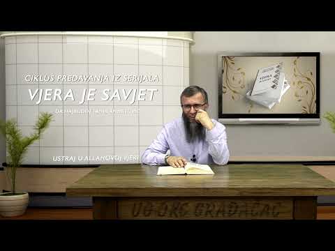 Ustraj u Allahovoj vjeri  - Vjera je savjet - dr. Hajrudin Ahmetović