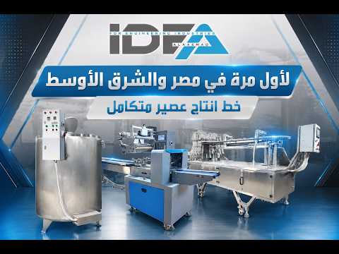 لأول مرة في الشرق الأوسط… خط إنتاج عصير متكامل
