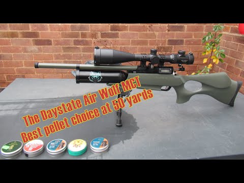 The Daystate Air Wolf MCT Best pellet at 50 yards