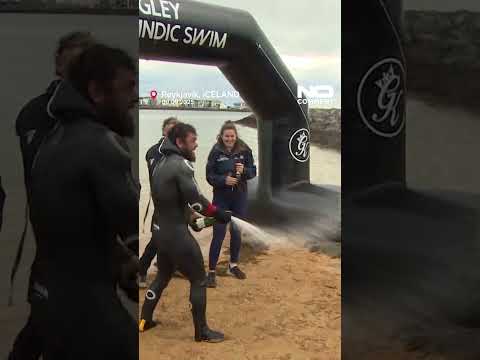 British swimmer Ross Edgley is first to swim around Iceland #nocomment #youtubeshorts #shorts