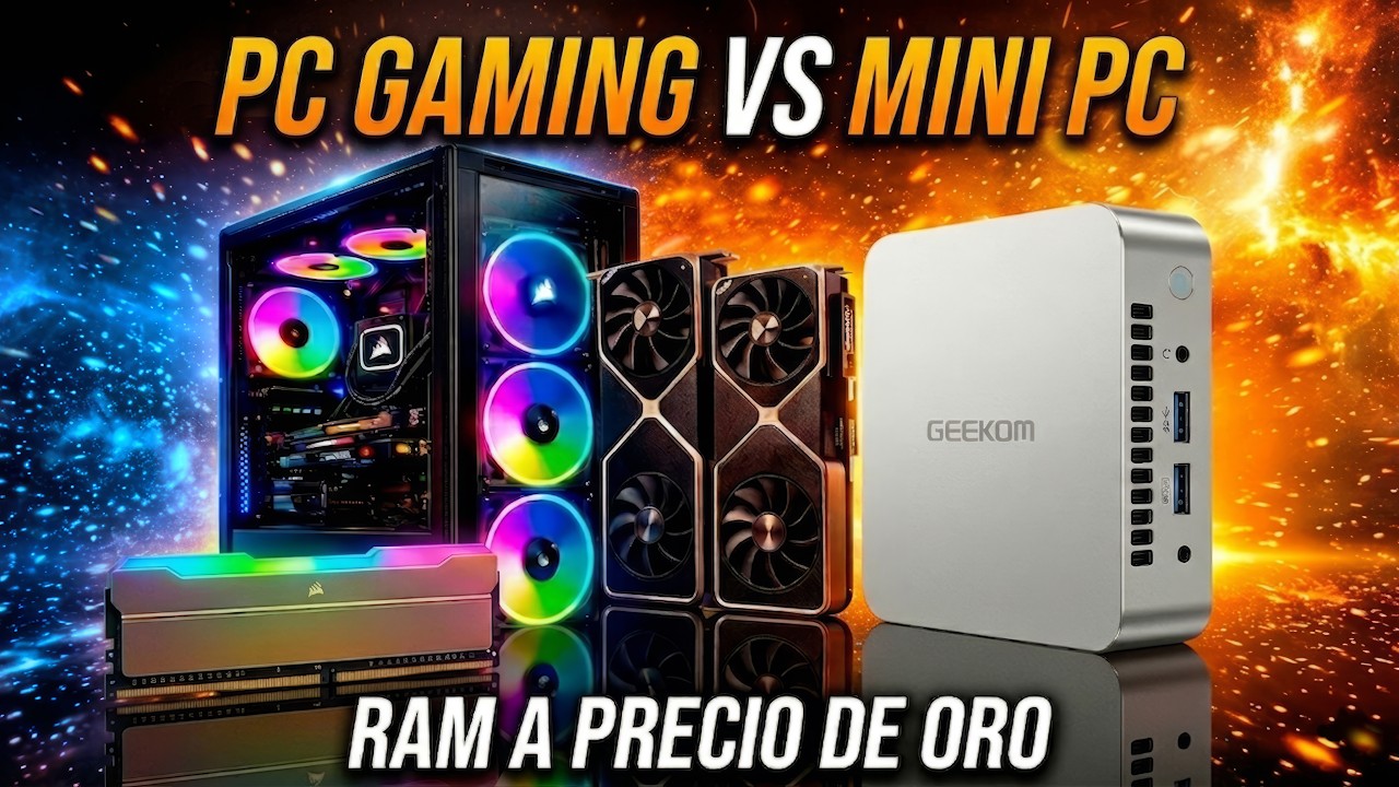 PC GAMING Vs MINI PC 👉La alternativa barata en la CRISIS de la RAM | Geekom A5 Pro