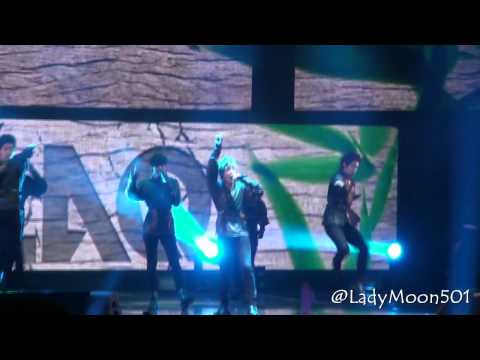2012.06.30 MBLAQ The BLAQ% Tour in Jakarta - Opening VCR + Run [HD FANCAM]