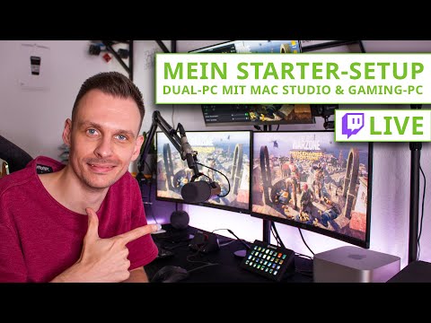 Mein "STARTER"-STREAMING-SETUP 🤓 Dual-PC mit Mac Studio & Gaming-PC 👨🏻‍💻